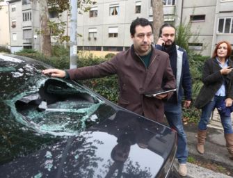 11 condanne per assalto all’auto di Salvini