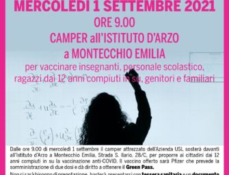 Reggio. Camper vaccinale Asl nelle principali sedi scolastiche della provincia