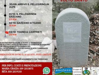 Reggio. “In Cammino sulla Via Matildica del Volto Santo”