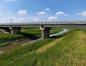 Cispadana, via ai lavori al ponte sul Crostolo nella Bassa reggiana