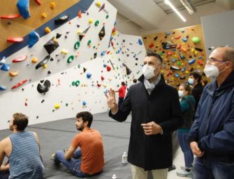 A Reggio una palestra attrezzata per l’arrampica sportiva