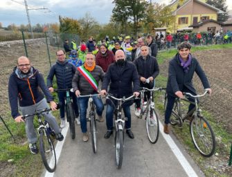 Ecco la nuova pista ciclabile Fidenza-Salso