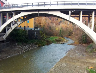 Terminati in anticipo i lavori del ponte sul torrente Rossenna a Gombola di Polinago
