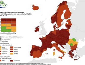Mappa contagi, Ue: Italia sempre più rossa
