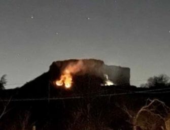 Violento rogo alla Pietra di Bismantova