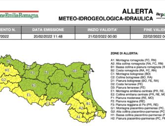 Allerta gialla per vento con raffiche di burrasca in Appennino