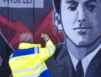 Autostrade a fianco di Comune e Anpi per riparare il murale Partigiano Reggiano