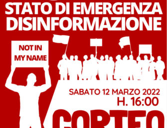 Sabato 12 marzo a Reggio i no-green pass in piazza contro guerra e stato di emergenza
