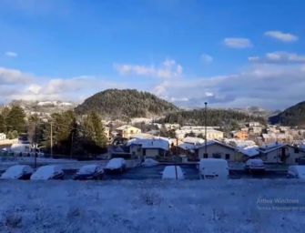 La montagna reggiana tutta bianca di neve