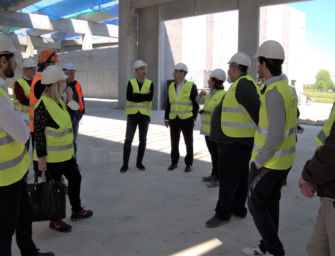 Vertici del gruppo Iren e sindaci del territorio in visita al cantiere Forsu di Villa Gavassa