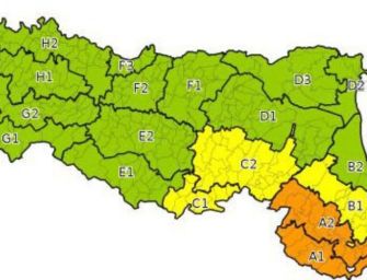 Allerta gialla per vento forte in Emilia