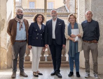 Bonaccini in visita al Palazzo Ducale di Guastalla