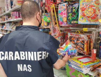 Operazione dei Nas di Parma: sequestrate settanta confezioni di giocattoli “Pop-up” in un bazar