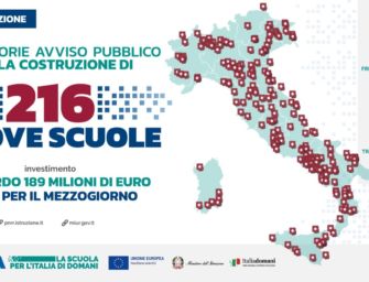 All’Emilia-Romagna 146,2 milioni di euro dal Pnrr per costruire 23 nuove scuole
