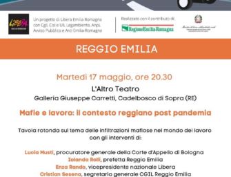 Libera Reggio Emilia: ‘Rotte Antimafia’, una tavola rotonda a Cadelbosco