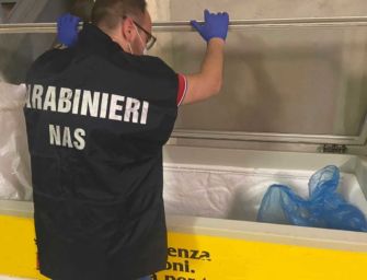 Controlli dei Nas di Parma in provincia di Reggio: due sanzioni, quattro diffide e 385 kg di alimenti sequestrati