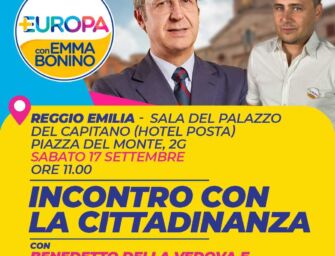 Elezioni politiche. Sabato a Reggio il segretario di +Europa Della Vedova