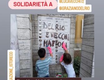 Reggio. Monumento imbrattato con offese al sindaco e Delrio, Vecchi: per fortuna ci sono i bambini