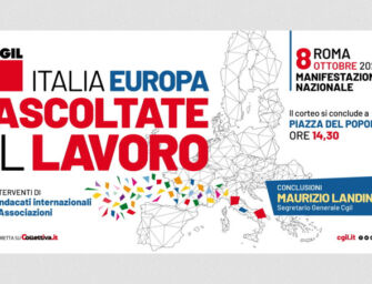 Dall’Emilia-Romagna 4.000 persone a Roma per la manifestazione della Cgil “Italia, Europa ascoltate il lavoro”