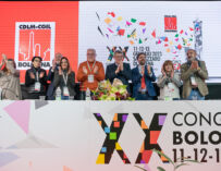 Al Congresso della Cgil parte l’inno sovietico davanti a Landini, imbarazzo e polemiche