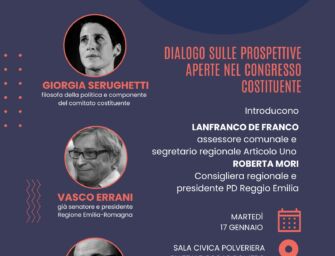 Reggio, alla Polveriera sul futuro del Pd con Lepore, Serughetti, Errani e Vecchi