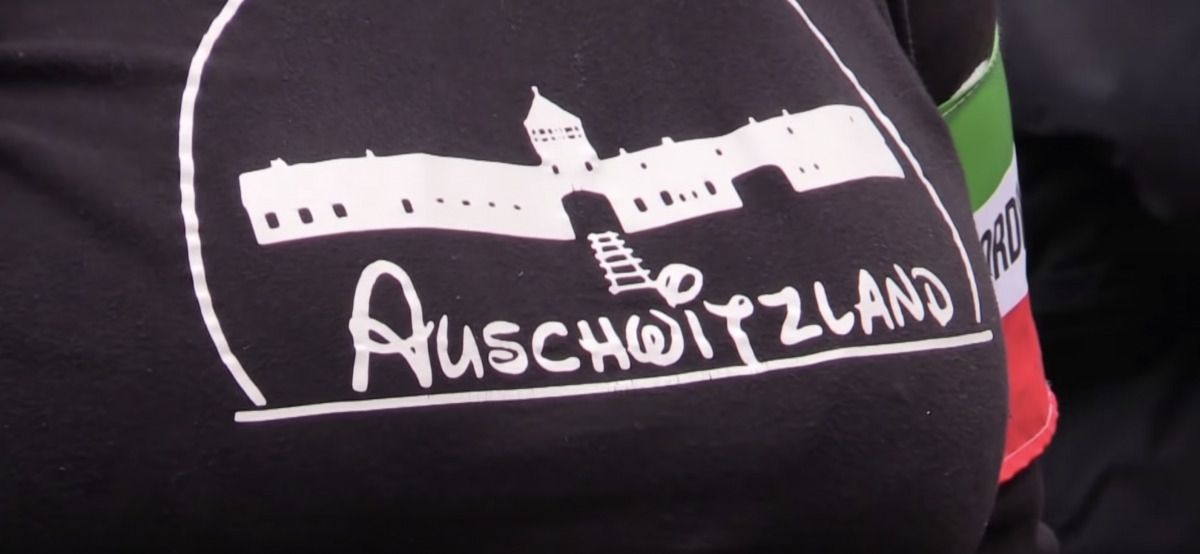 Rahmenlos - Maglietta Con Scritta 'Polizei', 100% Cotone, Taglia L, Certificata Öko-Tex
