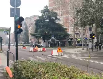 Mini-rotonda di viale Simonazzi è un rischio per pedoni e ciclisti