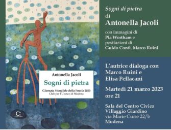 Per la Giornata mondiale della poesia, “Sogni di pietra” di Antonella Jacoli