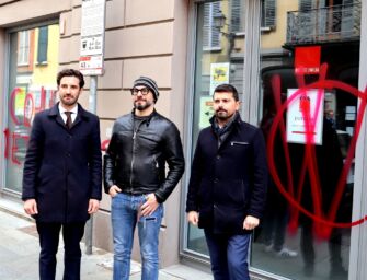 Zanni e Mammi nella sede Cgil imbrattata, messaggi di solidarietà