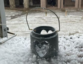 Grandinata al Lido Po di Guastalla (video)