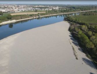 Il Po brucia tutti i record per siccità