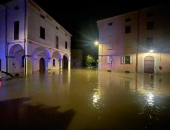 Castel Maggiore, sacchi a difesa dei palazzi