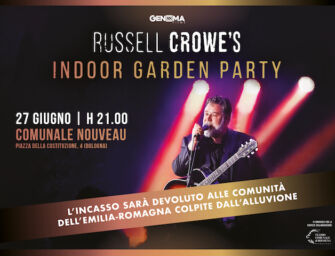 Il Gladiatore Russell Crowe in concerto a Bologna, incasso per gli alluvionati