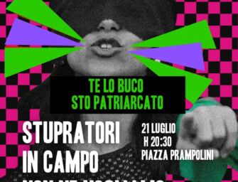 Donne democratiche con Non Una Di Meno in piazza contro Portanova alla Reggiana