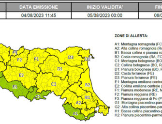 Temporali forti, allerta meteo in regione