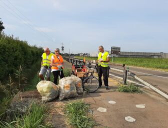 Gli ecovolontari ripuliscono la ciclabile Campogalliano-Saliceto