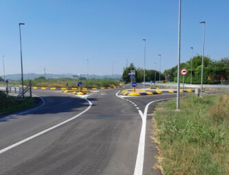 Bibbiano. Ultimata la rotatoria di Barco, ora quella di Ghiardo