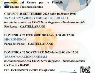 Tresinaro Secchia. Tre uscite in natura per genitori e bambini