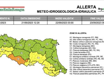 Un weekend di temporali, fase di allerta in Emilia