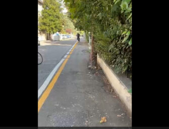 Reggio ciclabili, in via Zandonai dipinte le nuove strisce per pedoni e bici