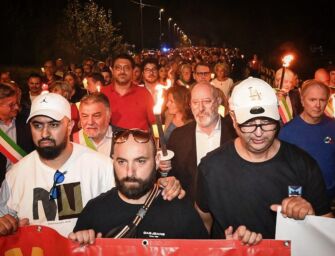 Marelli, anche Bonaccini sfila in corteo