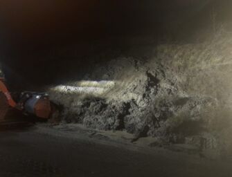 Cedimento di una scarpata a Frassinoro