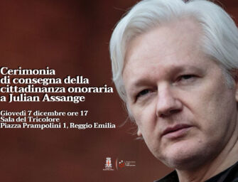 Julian Assange, giovedì 7 il conferimento della cittadinanza onoraria di Reggio