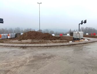 Castellarano, rotatoria ormai ultimata tra la Sp486 e via Radici Sud