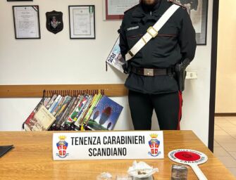 Scandiano. Fermo in auto, nella giacca ha mezzo etto di hashish