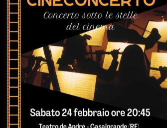 Al teatro De André di Casalgrande un concerto sotto le stelle… del cinema