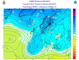 In arrivo settimana di piogge diffuse