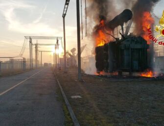 Modena, fiamme in centrale elettrica Terna