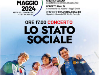 Reggio. Primo maggio con Lo Stato Sociale