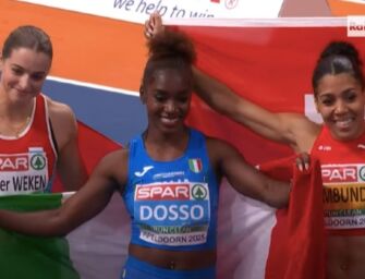 Atletica, Zaynab Dosso sul tetto d’Europa: medaglia d’oro indoor sui 60 metri